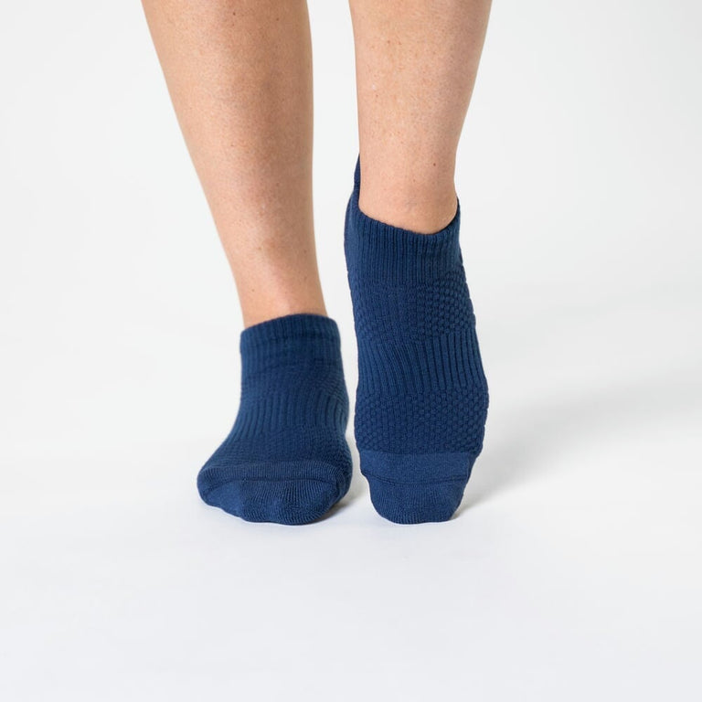 Navy Blue Ankle Compression Socks 5-Pack Bundle