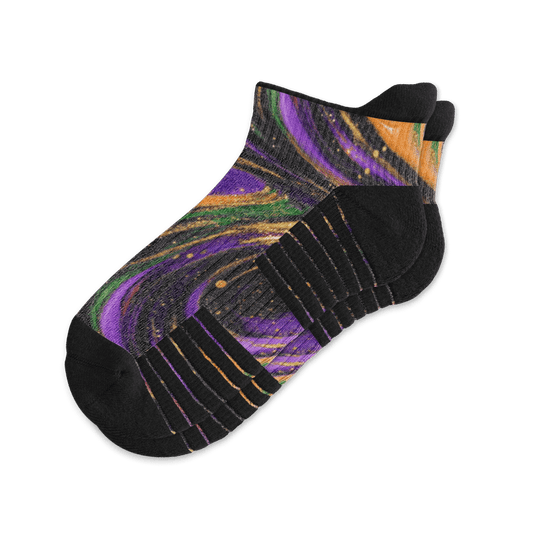 Cosmic Swirl Ankle Compression Socks