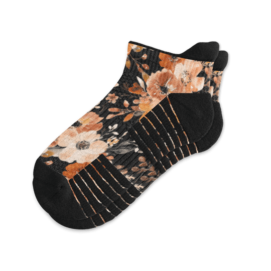 Fall Floral Ankle Compression Socks