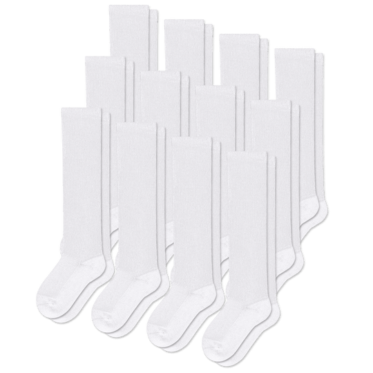 White EasyStretch™ Socks Bundle 12-Pack