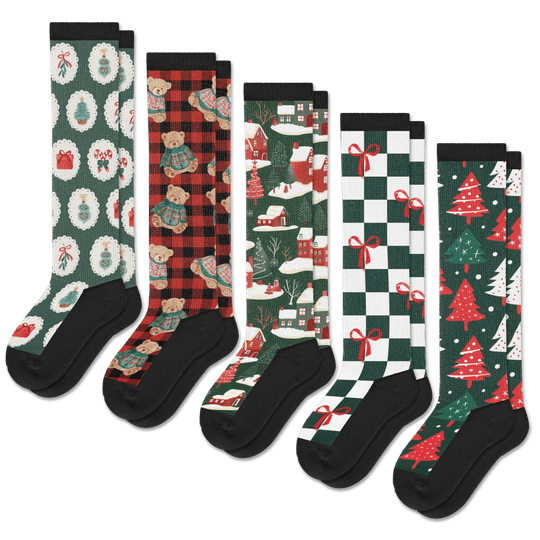 Cozy EasyStretch™ Socks 5-Pack Bundle