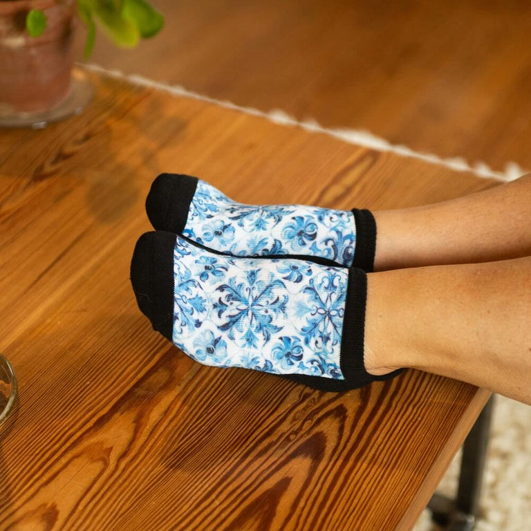 Blue Beauty Ankle Socks