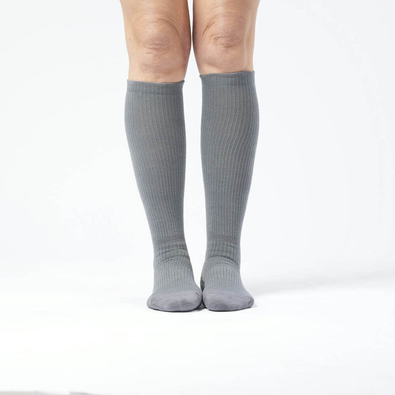 Gray Compression Gripper Socks