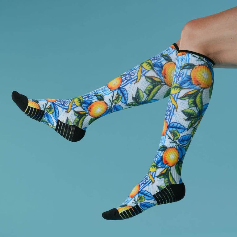 Lemon Zest Compression Socks