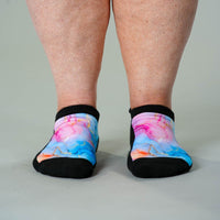 Viasox Pastel Marble Ankle Socks side view