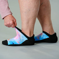 Viasox Pastel Marble Ankle Socks detail close-up