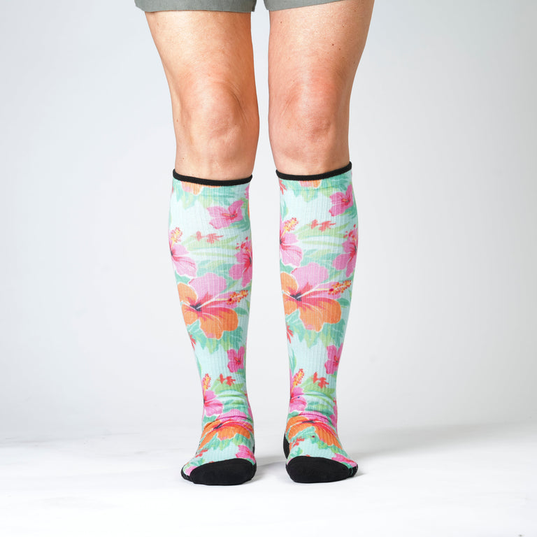 Hawaiian Holiday Compression Socks 3-Pack Bundle