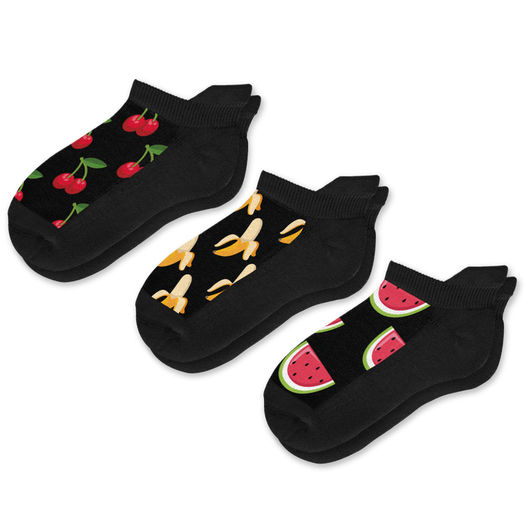 Fruity Ankle Socks 3-Pack Bundle
