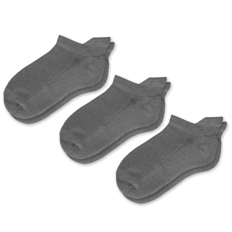 Gray Ankle Socks Bundle 3-Pack