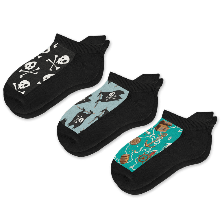 Pirate Ankle Socks 3-Pack Bundle