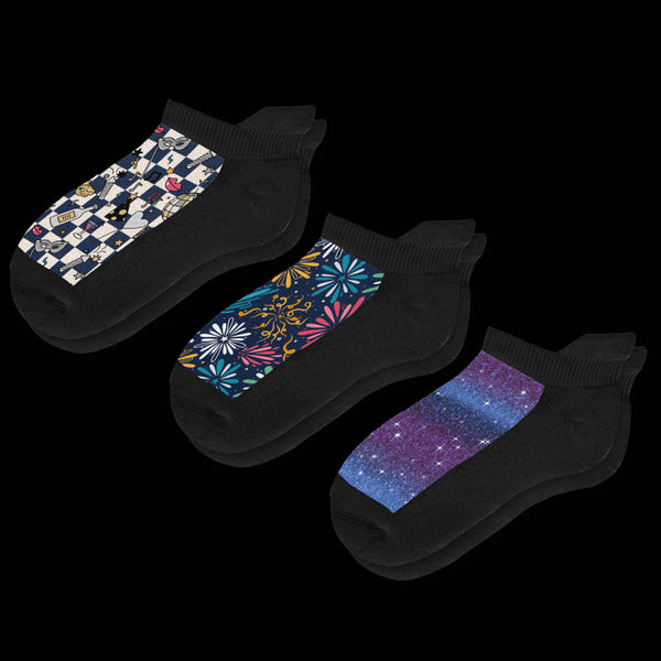 New Year Ankle Socks Bundle 3-Pack