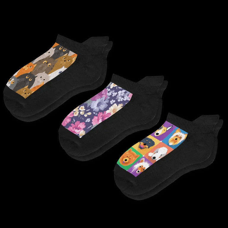 Paws & Petals Ankle Socks Bundle 3-Pack