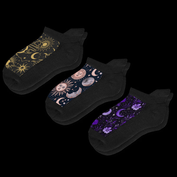 Moonlight Ankle Socks 3-Pack Bundle