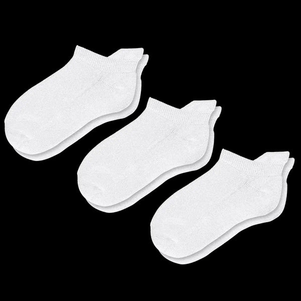 White Ankle Socks Bundle 3-Pack