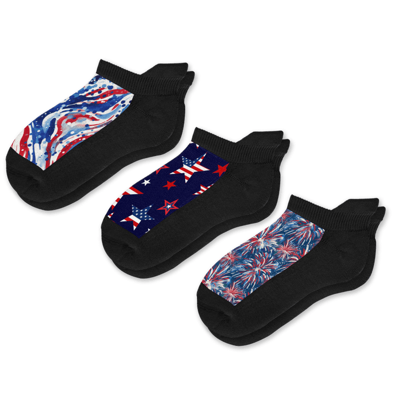 All American Ankle Socks 3-Pack Bundle