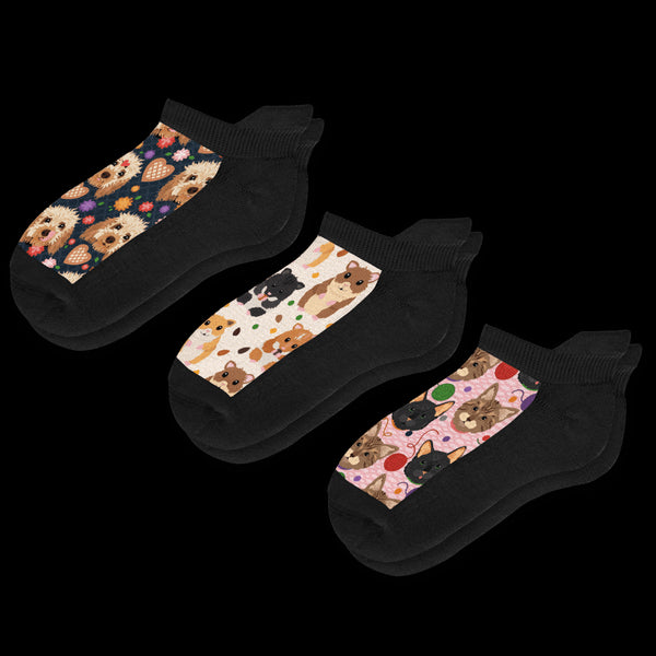 Pet Ankle Socks Bundle 3-Pack