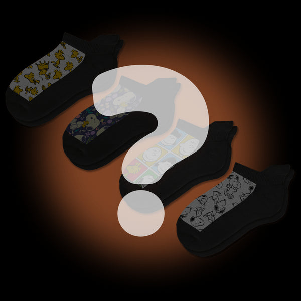 Mystery Peanuts Ankle Socks 4-Pack Bundle