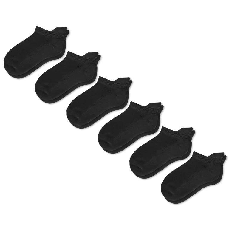 Black Ankle Socks Bundle 6-Pack