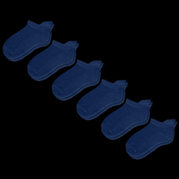 Navy Blue Ankle Socks Bundle 6-Pack