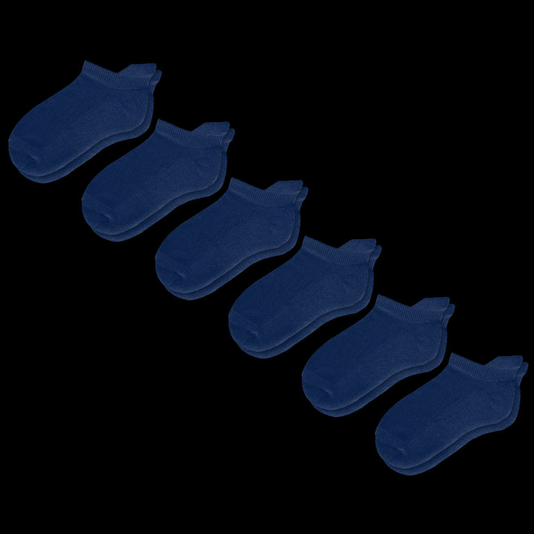 Navy Blue Ankle Socks Bundle 6-Pack