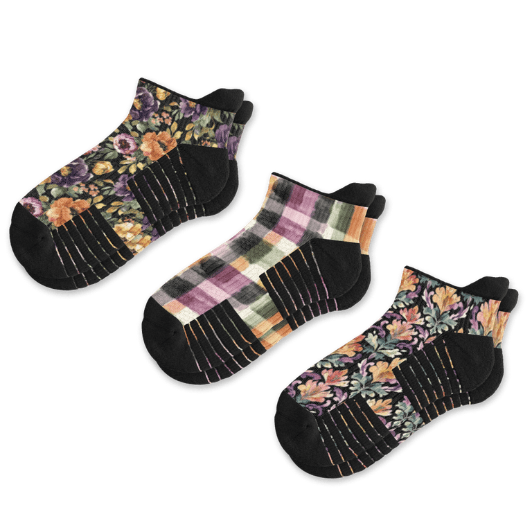 Garden Party Ankle Compression Socks 3-Pack Bundle