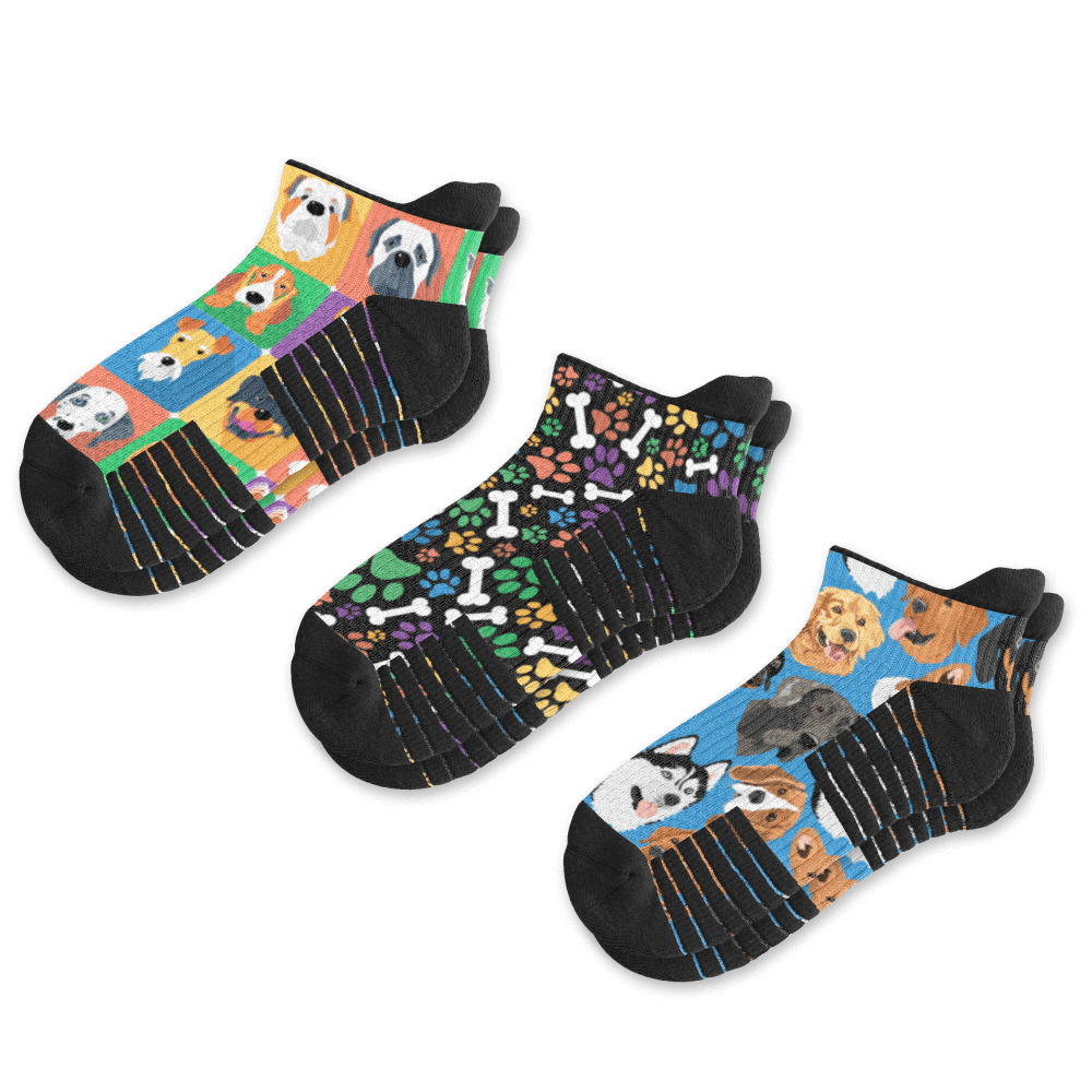 Bark Ankle Compression Socks 3-Pack Bundle By Viasox