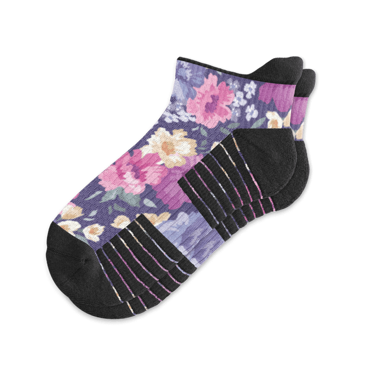 Floral Ankle Compression Socks