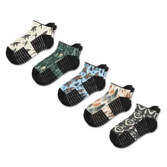 Bigfoot Ankle Compression Socks 5-Pack Bundle