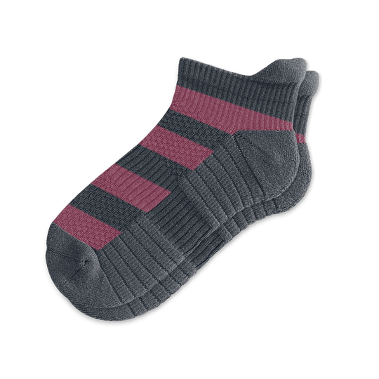 Black Red Ankle Compression Socks