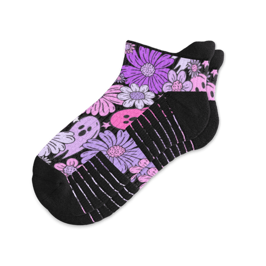 Boo Blossoms Ankle Compression Socks