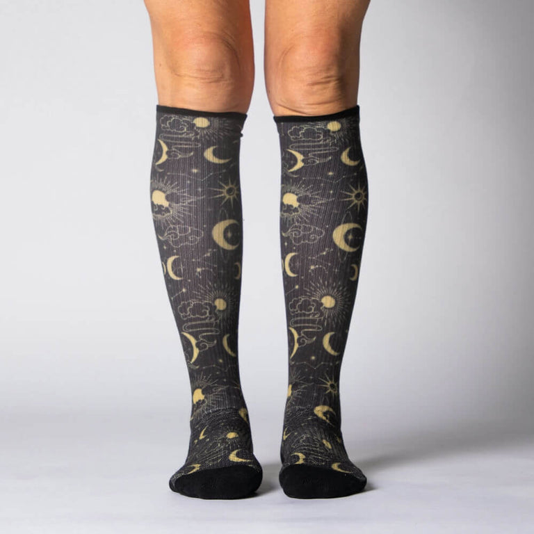 Star & Moon Compression Socks