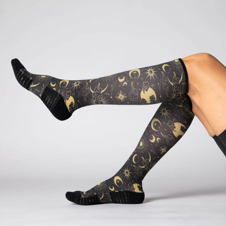 Star & Moon Compression Socks