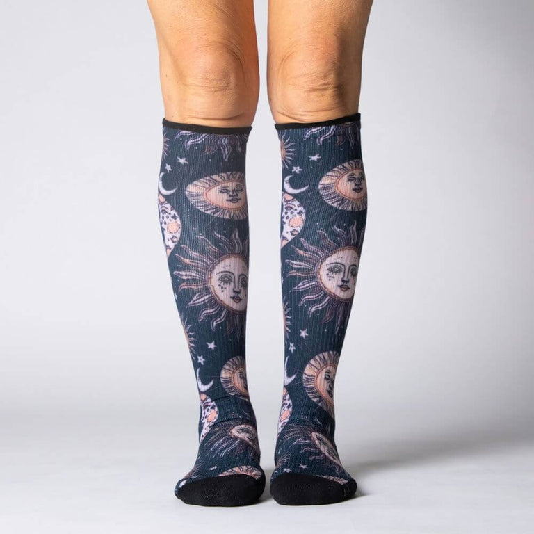 Celestial Moon Compression Socks