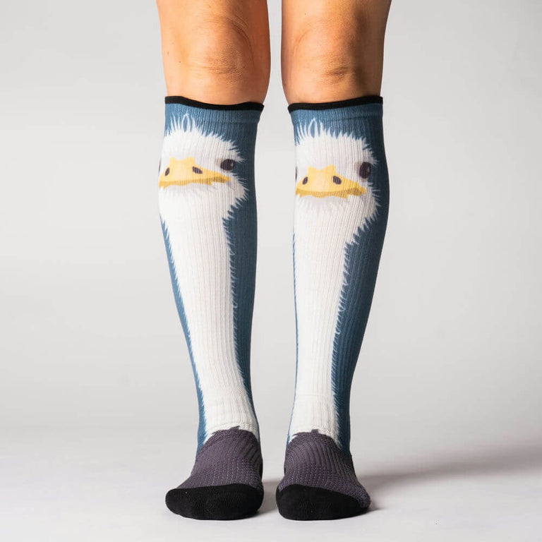 Ostrich Alert Compression Socks