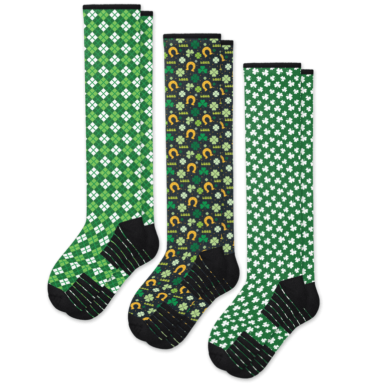 St Pattys Compression Socks 3-Pack Bundle