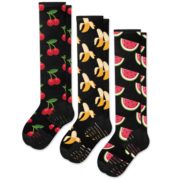 Fruity Compression Socks 3-Pack Bundle