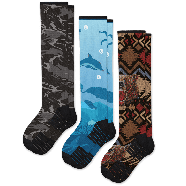 Wild Depths Compression Socks Bundle 3-Pack