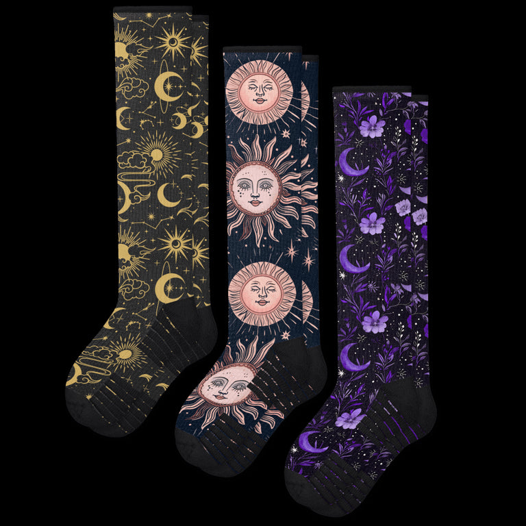 Moonlight Compression Socks 3-Pack Bundle