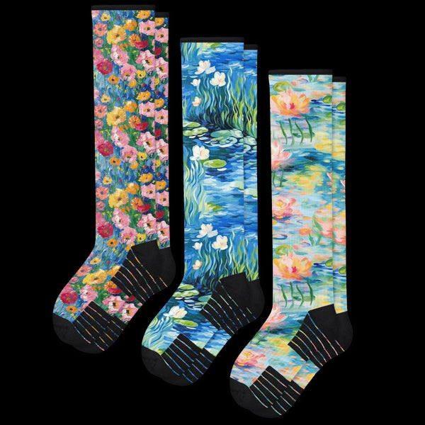 Brushstrokes Compression Socks Bundle 3-Pack