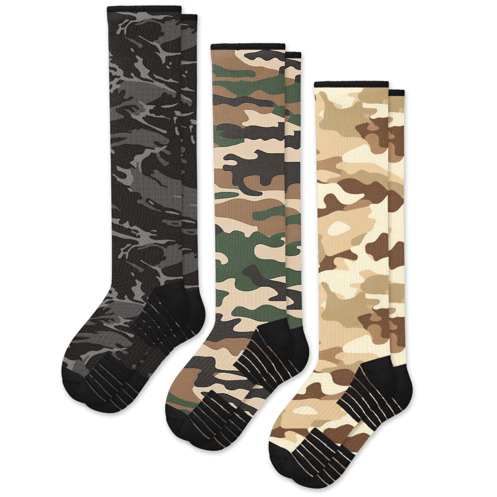Army Compression Socks 3-Pack Bundle From Viasox Flat View