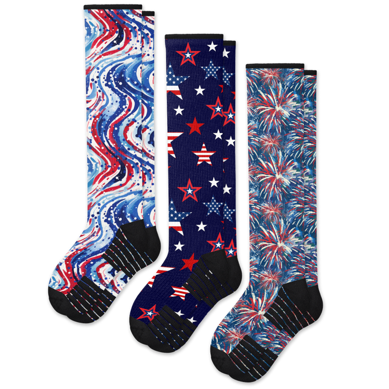 All American Compression Socks 3-Pack Bundle