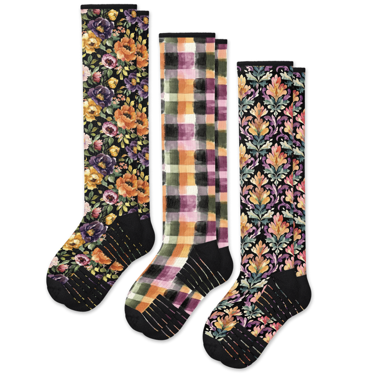 Garden Party Compression Socks 3-Pack Bundle