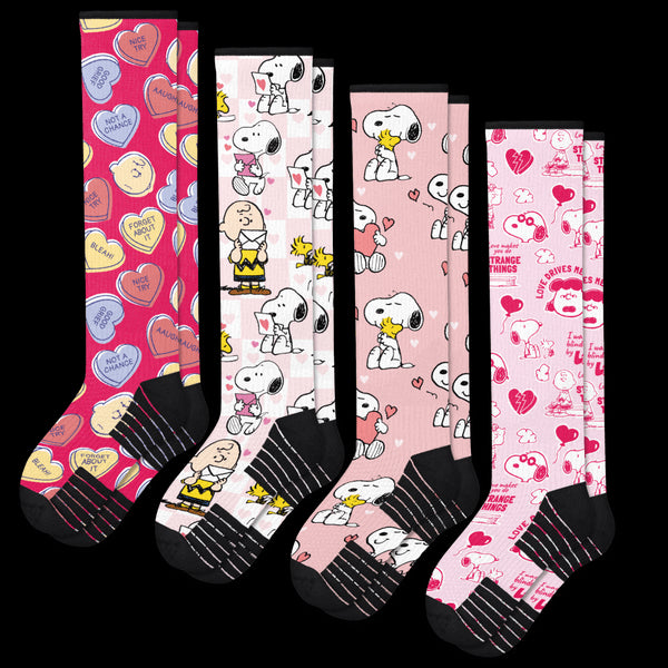 Love & Laughter Compression Socks 4-Pack Bundle