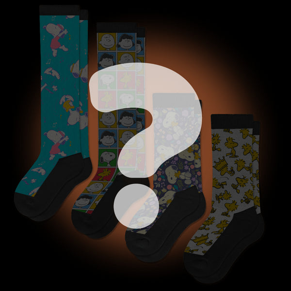 Mystery Peanuts EasyStretch™ Socks 4-Pack Bundle