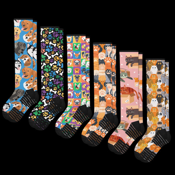 Pawfect Compression Socks Bundle 6-Pack