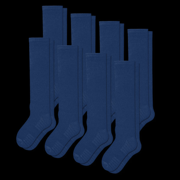 Navy Blue Compression Socks Bundle 8-Pack