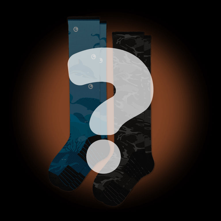 2 Pair Mystery Compression Socks