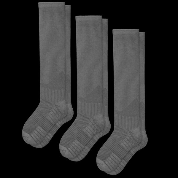 Gray Compression Socks Bundle 3-Pack