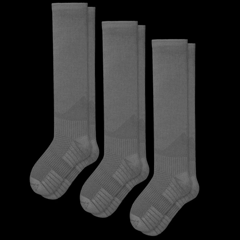 Gray Compression Socks Bundle 3-Pack