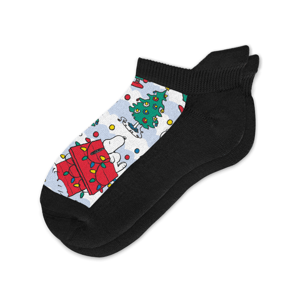 Snoopy Lights Peanuts Winter Collection From Viasox Flat View